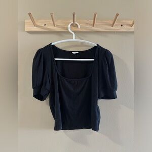 Garage square neck crop tops